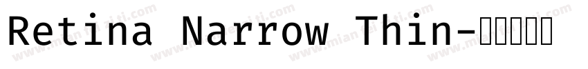 Retina Narrow Thin字体转换